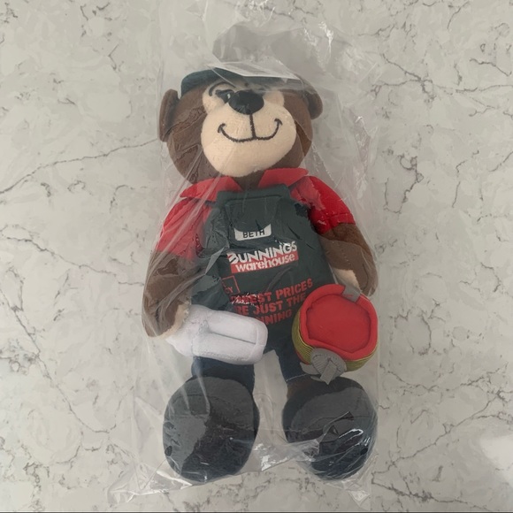 Bunnings Toys Bunnings Warehouse Collectable Beth Bear Plush 27 New Sealed With Tags Poshmark